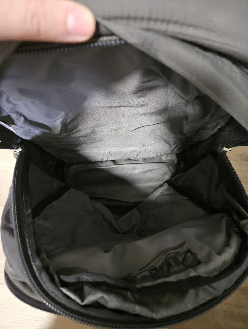The North Face Surge Backpack Gray Black Laptop Travel School Bag